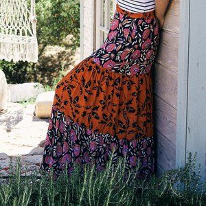 NWT Alana Tiered Maxi Skirt